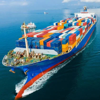 Skyscrapers And Shipping Containers Symbolizing Industrial Growth And Global Trade